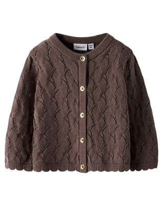 NBFNajsa LS Strickjacke - Peppercorn